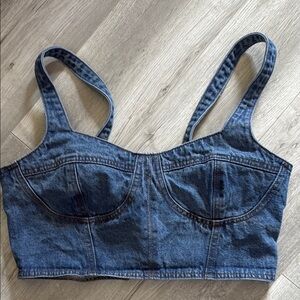 FORE Jean Crop Top  bustier size  XL